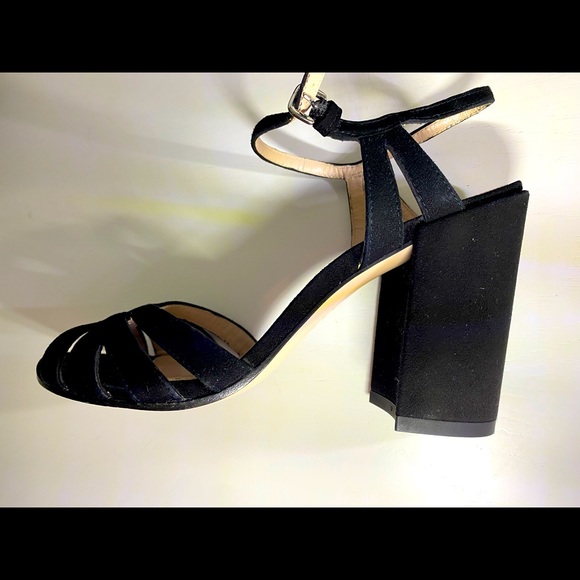 Stuart Weitzman Memoir Block Heel Sandal Suede - Picture 6 of 16